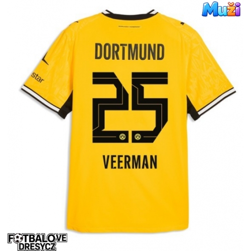 Borussia Dortmund Joey Veerman #25 Domácí Dres 2026-27 Krátký Rukáv Borussia Dortmund Joey Veerman #25 Domácí Dres 2026-27 Krátký Rukáv